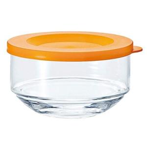 東洋佐々木ガラス 保存容器 オレンジ 約10.1×6.1cm マイデリカキーパー 食洗機対応 日本製 B-31301-OR-JAN