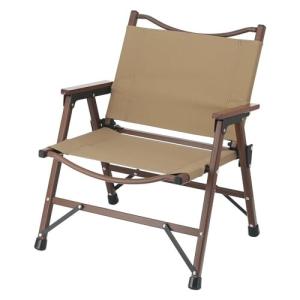 不二貿易 折りたたみ椅子 ローチェア 幅55×奥行56×高さ65cm コヨーテ アウトドアチェア 軽量 水洗｜trafstore