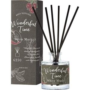 晴香堂 リードディフューザー 日本製 ホワイトムスク 120ml ワンダフルタイム ルームフレグランス 6250