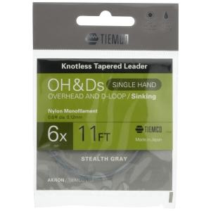 ティムコ リーダー オーバーヘッド&ディー シンキング シングル ナイロン 11FT 1X ステルスグレー 1750023110