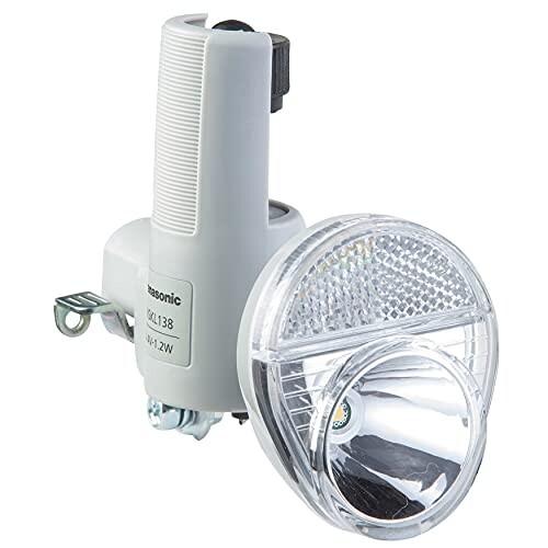 パナソニック(Panasonic) LED発電ランプ ワイドLED 自転車 グレー W58×D128...