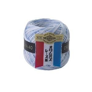 オリムパス製絲 金票 ボカシ レース糸 #40 Col.22B 水色系 10g 約89m