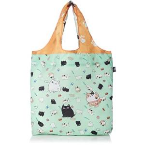 セラミック藍 エコバッグ 猫だらけ サイズ：約W45 D11 H60 13367