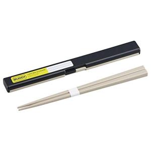 OSK 弁当箱 ランチボックス用 箸 箸箱セット BUDDY ブラック 18cm