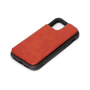 Premium Style iPhone12 mini用 タフバックフリップケース ブラウン PG-20FPU04BR