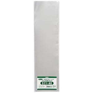 シモジマ ヘイコー 透明 OPP袋 クリスタルパック 11×40cm 100枚 S11-40 006761700