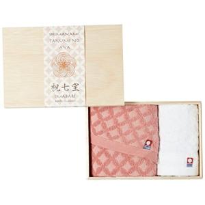 プレーリードッグ タオルギフトセット ピンク フェイスタオル:34×75cm ウォッシュタオル:34×30cm