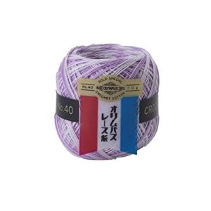 オリムパス製絲 金票 ボカシ レース糸 #40 Col.62 パープル系 10g 約89m OLY-10G-62