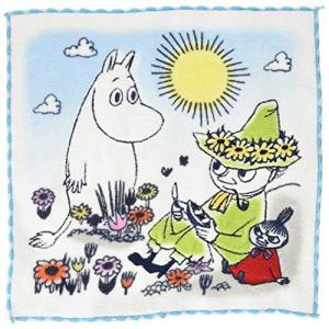 丸眞 ハンドタオル MOOMIN ムーミン 25×25cm 晴れた日の語らい 綿100% 1405022200
