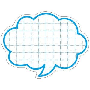 ササガワ タカ印 ポップ用紙 16-4156 抜型カード 中 吹出し 50枚 ブルー