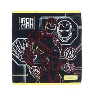 丸眞 ハンドタオル Marvel マーベル アイアンマン 34×36cm エレクトリカル 綿100% 蓄光プリント 2505022300