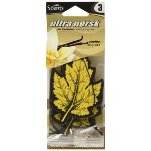 ホルツ 車用 芳香剤 SCENTS センツ バニラ 3枚入 Holts NOR23-3P-80J 吊り下げ型 (旧 MEDO メドー)