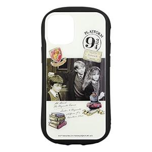 グルマンディーズ ハリー・ポッター/iPhone12 mini(5.4インチ)対応 ハイブリッドガラスケース 三人組 HP-44A アイボ
