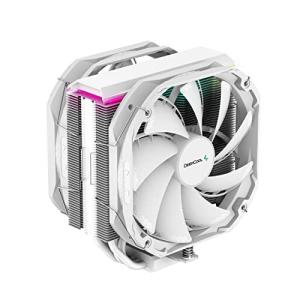 DeepCool サイドフロー型 空冷クーラー 大口径140mm スリムヒートシンク ホワイトモデル AS500 PLUS WH