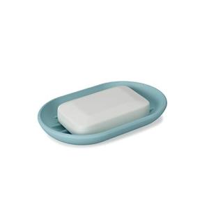 umbra  タッチソープデッシュ ライトブルー 洗面所 キッチン 石鹸置き おしゃれ 透明 シンプル 水切