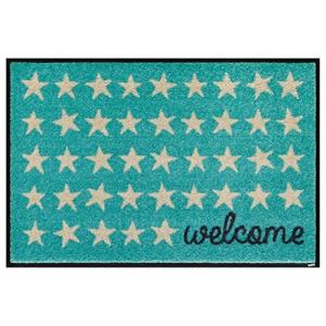 クリーンテックス ジャパン wash+dry 玄関マット Welcome Stars 50×75cm AB00289