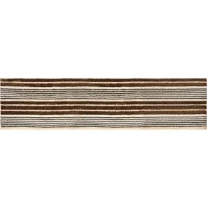 オカトー キッチンマット ブラウン 約縦45×横180cm