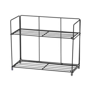 ちどり産業 スパイスラック ブラック W28×D12×H22.5cm 1431142