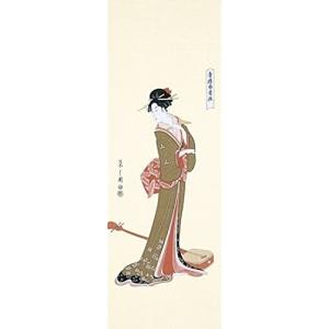 三陽商事 浮世絵 浮世絵手拭 芸者 29-061003 クリーム 約100×35cm