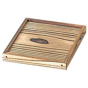 ヤマコー 焼杉箱型鍋敷 大 08419