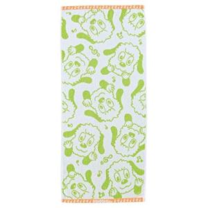 丸眞 フェイスタオル NHK いないいないばぁっ ワンワンと音符 綿100% 抗菌防臭加工 6605006900 約34×80cm