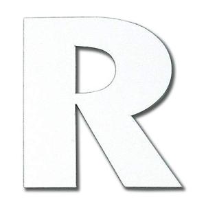 ダイドーハント 磁気ステッカー アルファベット R マグネット 切り文字 10177767 白 高さ5×幅5cm