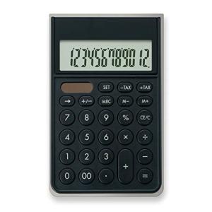 アスカ カバー付き電卓 ブラック C1241BK