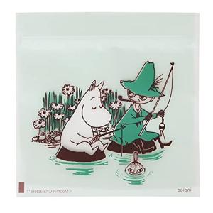 インディゴ MOOMIN ムーミン ラッピング OPP袋 ジッパーバッグSS フィッシング グリーン MP204