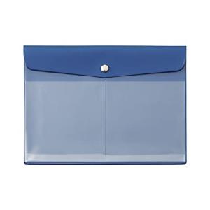 リヒトラブ 抗菌 PVC エンベロープケース A5 ALCLEA ブルー F7744-8