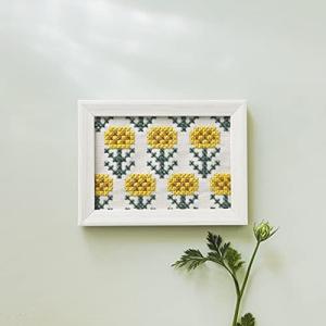 LECIEN はじめてでもかんたん刺しゅうデイジー No.522101 イエロー