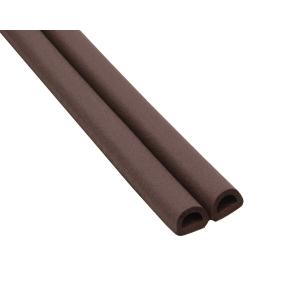 光 戸当りクッションテープ D型 6x9mm 2.4M 茶色 KD8-2