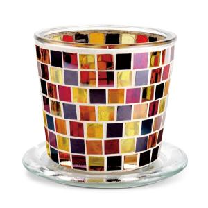 キシマ Kishima モザイク プラントポット 植木鉢 おしゃれ 3.5号サイズ KH-61236 レッド