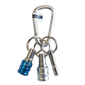 ベストツール(Besttool) ベスト 2pcビットホルダー カラビナ+キーアダプター付 ブルー BTH-22BW
