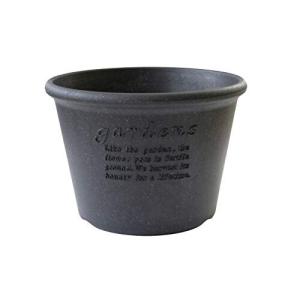 八幡化成 エコポット/植木鉢 浅型 7号 ブラック 『アーブル(Hachiman gardens:arbre)』