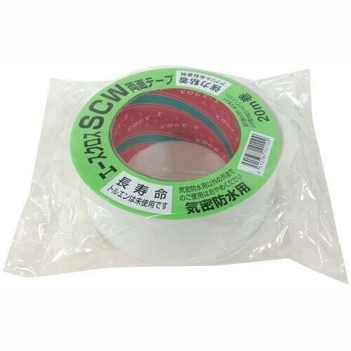 光洋化学 気密防水テープ エースクロス アクリル系強力粘着 両面テープ 剥離紙付 SCW クリア 5...