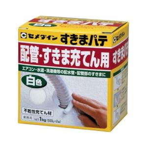 セメダイン 不乾性充てん材 すきまパテ 業務用 白 1kg HC-159