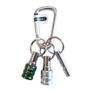 ベストツール(Besttool) ベスト 2pcビットホルダー カラビナ+キーアダプター付 グリーン BTH-22GW
