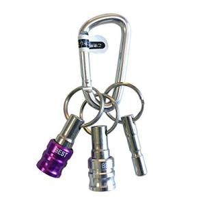 ベストツール(Besttool) ベスト 2pcビットホルダー カラビナ+キーアダプター付 バイオレッド BTH-22VW
