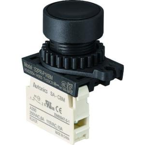 トラスコ中山 TRUSCO 押しボタンスイッチ Φ25 1b 黒 25P-1BM-BK