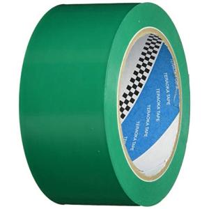 寺岡製作所 ラインテープ 半硬質塩ビ 直線用 50mmX20m 緑 No.340