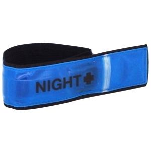 MYST LED発光反射アームバンド 青色 約40×370mm  夜間のウォーキング ランニング 作業用