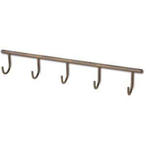 ポッシュリビング アイアンハンギングフック 5連 アンティークゴールド 63146