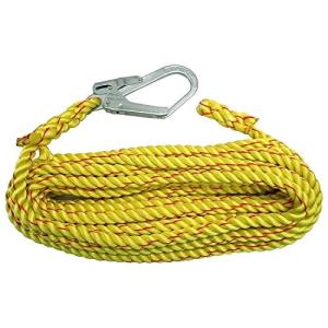 まつうら工業 ニューテトロン親綱片側大口径フック付 16mmΦ×20m ロープエンド逆サツマ加工