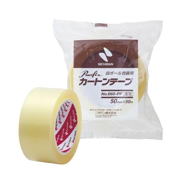 ニチバン カートンテープNo.660PF透明 50mm×50m 660PF50