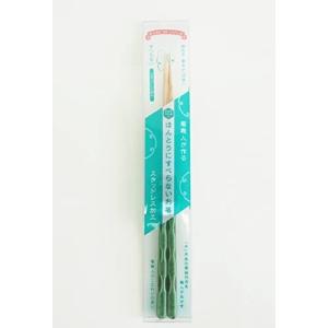 藤栄 ほんとうにすべらないお箸 STS-01 ポタリー グリーン 箸職人が作る塗り箸 23cm 日本製 食洗器可能 箸先が四