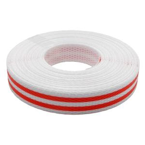 紺屋商事 PPバンド 白赤ストライプ色 15mmx10m  00321108