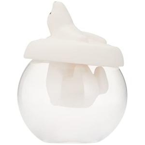 サンアート かわいい雑貨 エコ加湿器 卓上 陶器 気化式 ドーム型 約320ml シロクマ 水遊び SAN3719-1 ホワイト