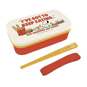 大西賢製販 PEANUTS ランチシリーズ EATING レッド ランチボックス SLH-1401 16.8×9.6×H5.4cm