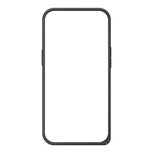 Premium Style iPhone 13用 アルミバンパー ブラック PG-21KBP01BK