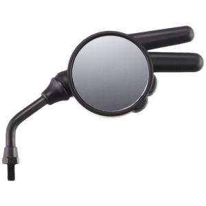 キタコ ジャンケンミラー チョキ 取付径M8 右側 1本入り 汎用 ブラック 675-0910051